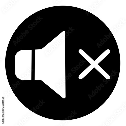 mute speaker icon vector illustration