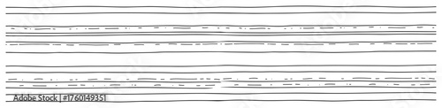 Hand drawn horizontal lines seamless pattern. Abstract sketchy background. Simple doodle texture with straight stripes. Monochrome vector illustration for wallpaper textile or web design.