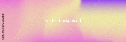 Noise Gradient Background. Abstract Grainy Bg In Pink, Purple And Blue Colors. Iridescent Hologram. Pearlescent Holographic Texture With Rainbow Foil. Cloudy Pastel Wallpaper With Ink Blend