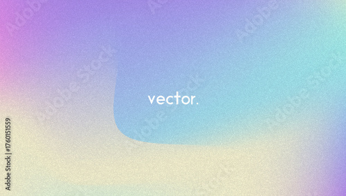 Noise Gradient Background. Abstract Grainy Bg In Pink, Purple And Blue Colors. Iridescent Hologram. Pearlescent Holographic Texture With Rainbow Foil. Liquid Paint Wave With Elegant Shine