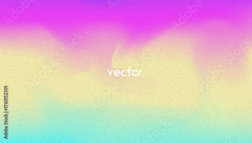 Noise Gradient Background. Abstract Grainy Bg In Pink, Purple And Blue Colors. Iridescent Hologram. Pearlescent Holographic Texture With Rainbow Foil. Soft Pastel Mesh With Neon Glow And Blur