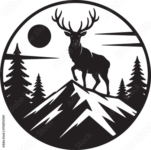 mountain goat on a rock