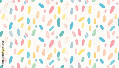 Pastel Confetti Sprinkles Seamless Pattern