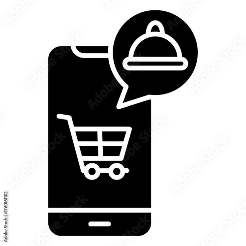 Online Order Glyph Icon