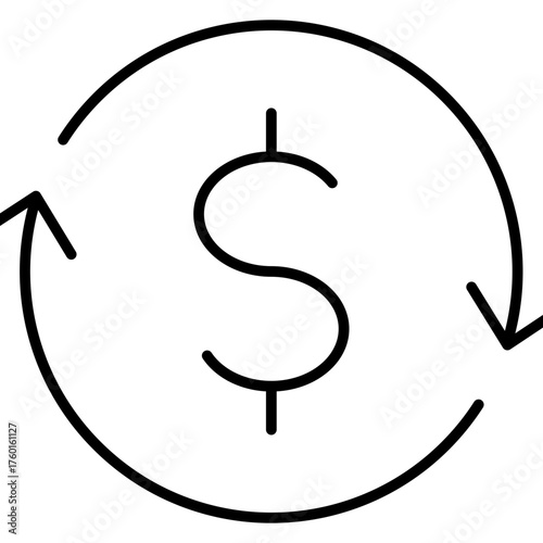 Money Back Glyph Icon
