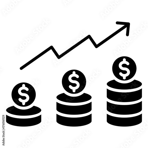Financial Glyph Icon