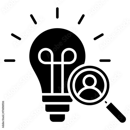 Research Glyph Icon