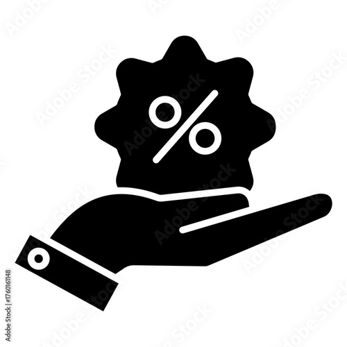Discount Glyph Icon