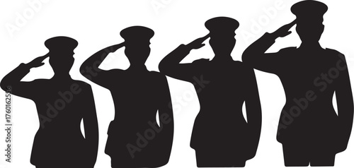 Honoring military veterans with a solemn salute