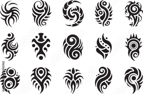 Tribal Tattoo Designs Bold Black Ink Art Collection