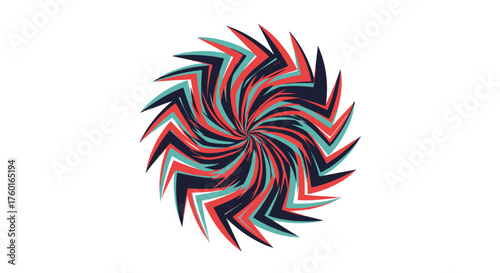 An abstract visual representation of swirling psychedelic patterns and colors creates a mesmerizing effect.