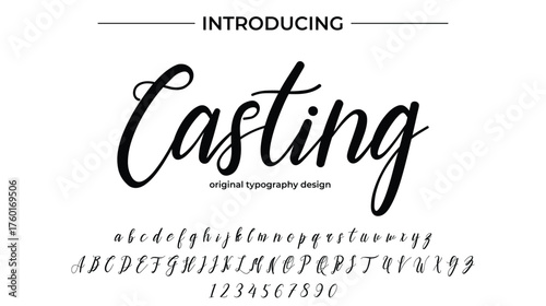 Casting - Elegant Script Font for Smooth Handwritten Design and Creative Typography