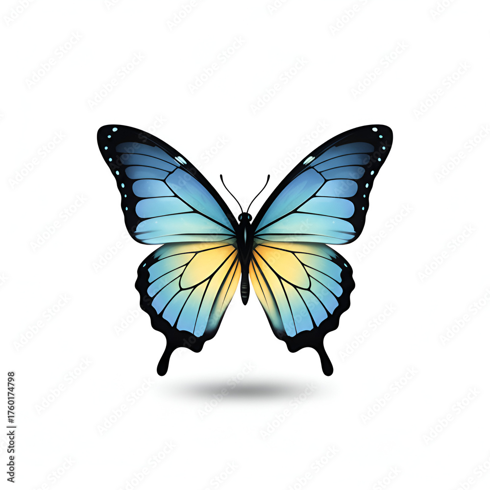 Obraz premium butterfly on white background