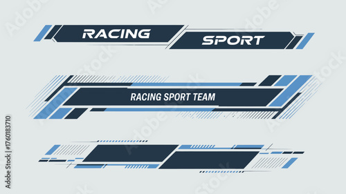 Racing Stripe Vector Collection – Car Race Line Stickers, Sport Decals, Vinyl Elements, and Automotive Decoration for High-Speed Vehicle Design and Graphics