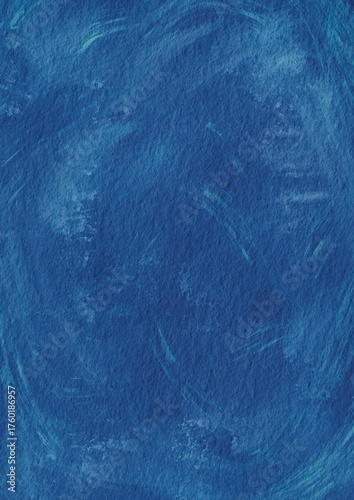 Blue color dry brush stroke on paper background for decoration on sky, aquatic ,nautical and classic style concept.