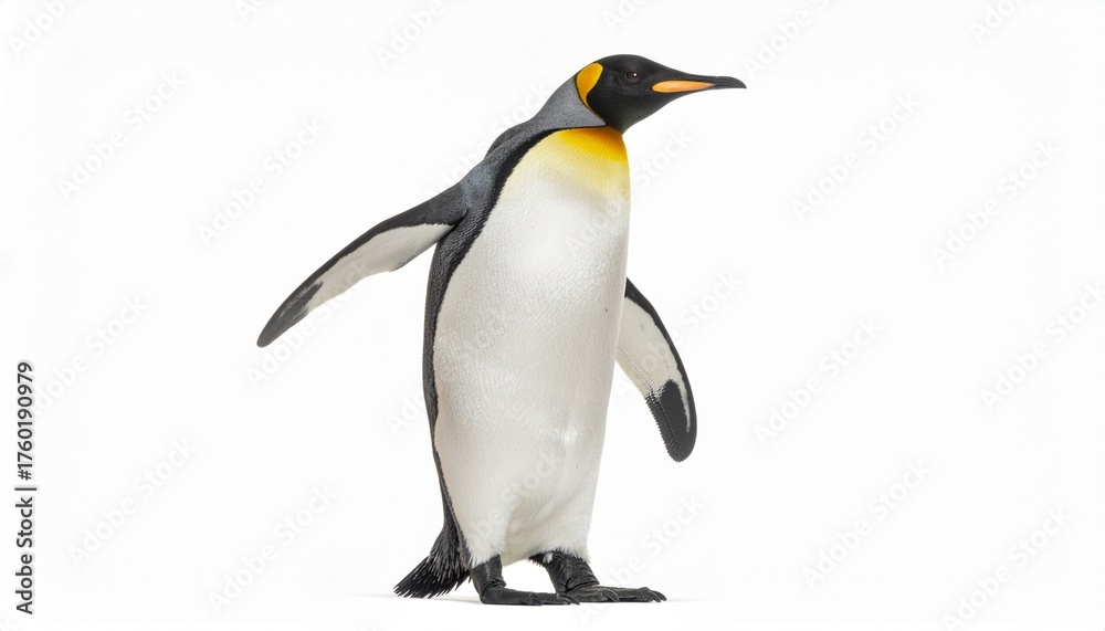 Fototapeta premium Emperor penguin isolated on white background