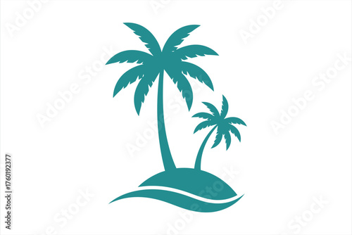 Tropical Palm Tree Silhouette