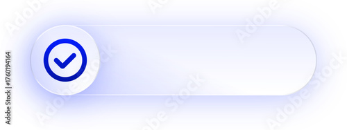 Glowing Checkmark Button