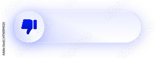 Glowing Thumbs Down Button