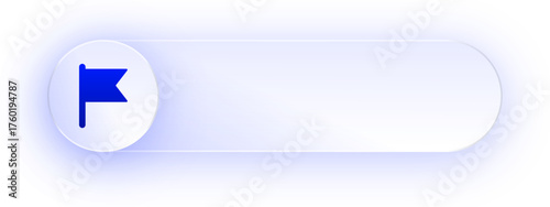 Glowing Flag Mark Button