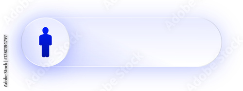 Glowing Person Figure Button