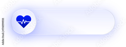 Glowing Heartbeat Health Button