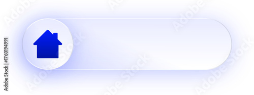 Glowing Home Arrow Up Button