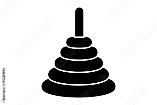 Stacking Rings Toy Icon