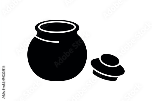 Pot with Lid Silhouette