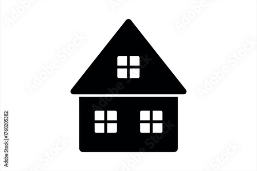Simple Black House Icon