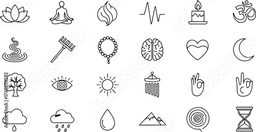Versatile graphic elements collection with diverse color options