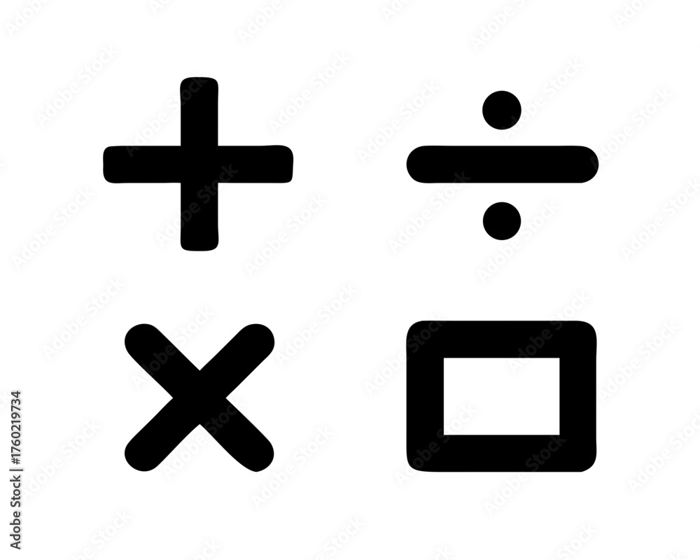 Fototapeta premium Mathematical symbols