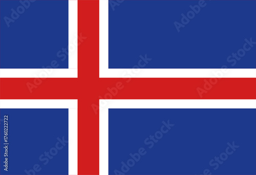Iceland flag illustrator national
