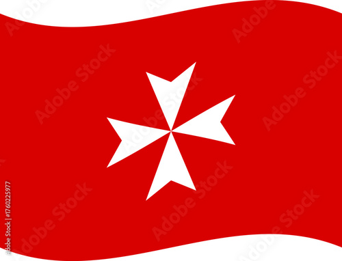 amazon Sovereign Military Order Of Malta waving flag illustrator of national  icon