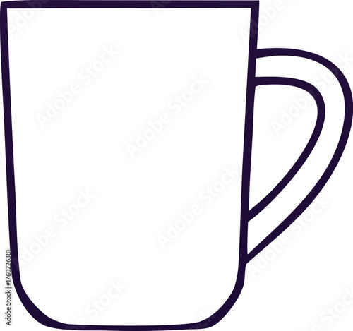 LINE OF Food Flat Style Cup Icon