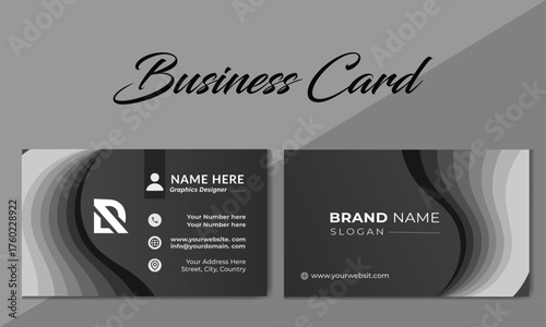 creative modern Luxury business card design template Flat design vector abstracts creative multiple color variation