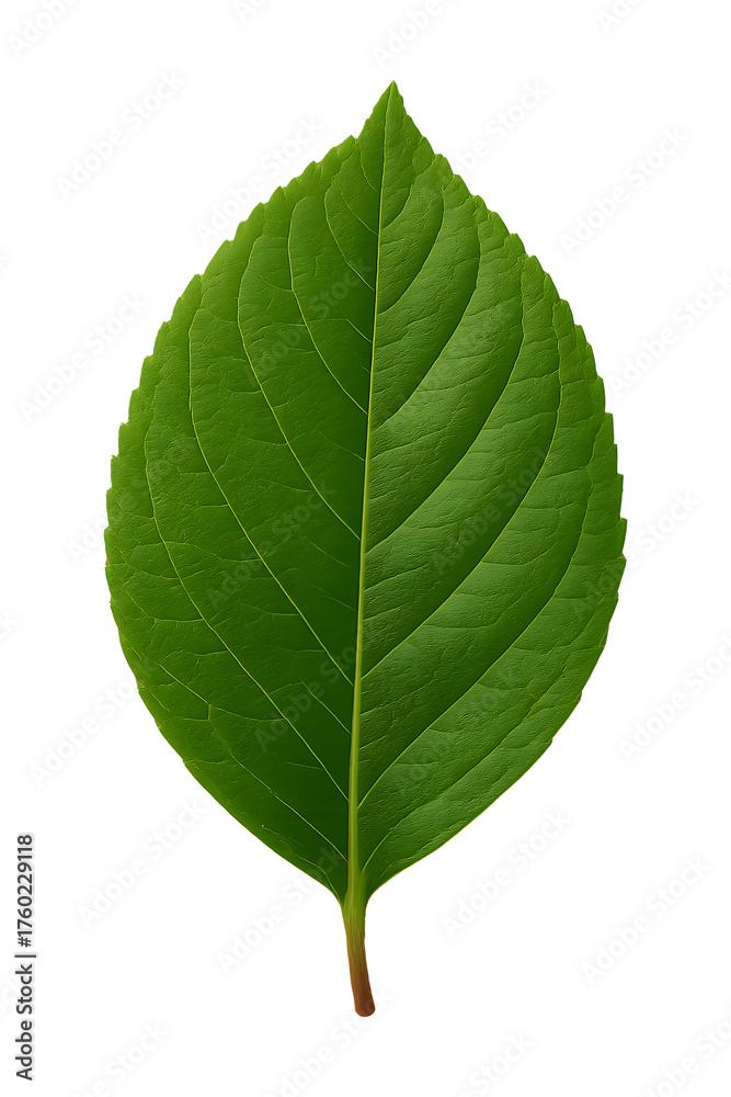 Obraz premium green leaf isolated on transparent background High quality Realistic image.