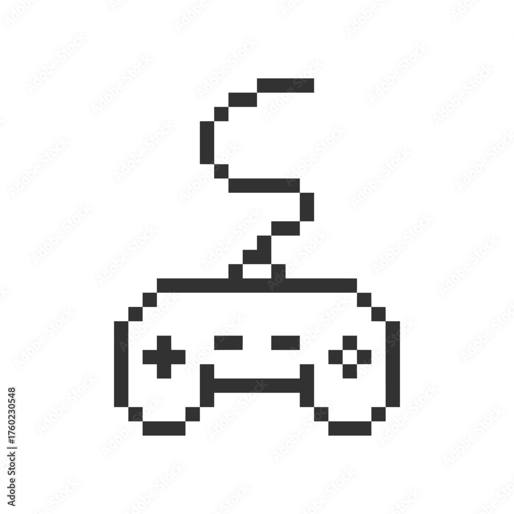 Obraz premium controller game retro pixel art