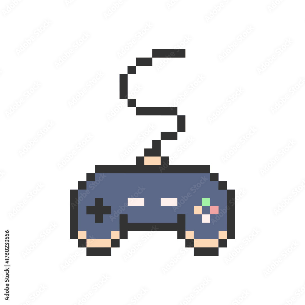 Obraz premium controller game retro pixel art