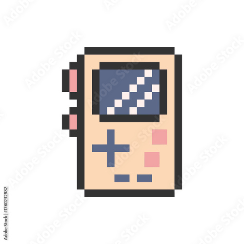 game handheld play pixel art