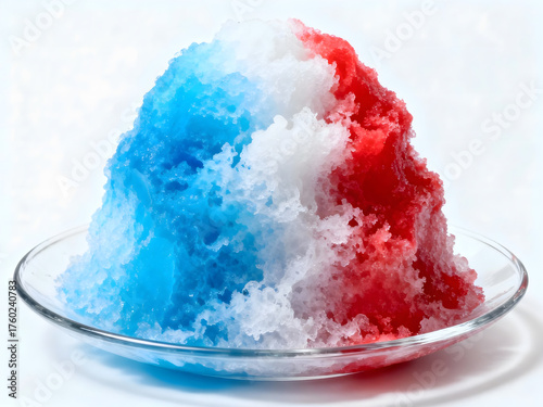 Hawaiian shave ice shaved ice or snow cone dessert