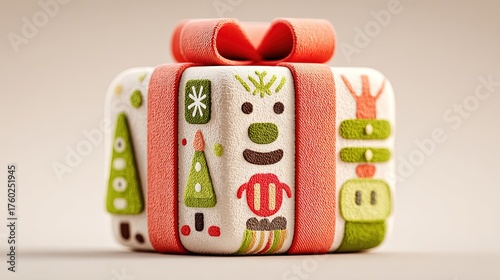 Cartoon Christmas Gift Box - Festive Creative Decoration Material