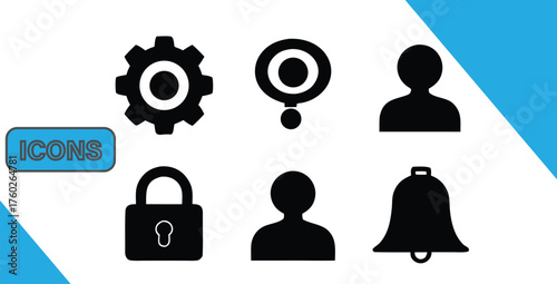 Different type of Icon bundle isolate