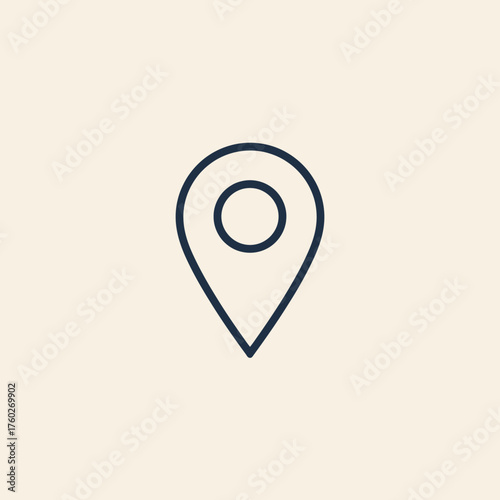 Free Download Outline Icon of Location Pin Pointer to Find a Place on a Map - GFXLoad