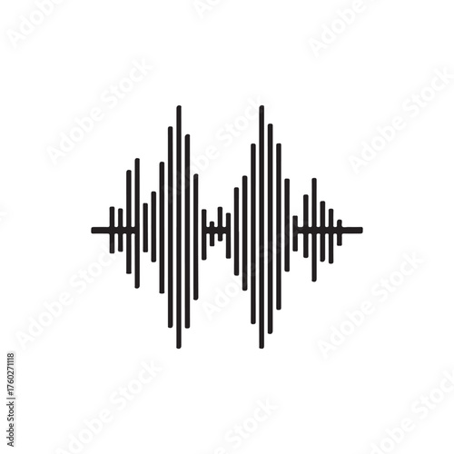waveform icon or logo isolated sign symbol vector illustration - high quality black style vector icons 
