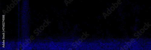 Abstract pattern with rough neon blue paper texture on a background. Vector asset for banner, template and design. Retro punk rock style.