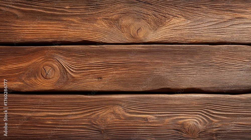 Naklejka premium Natural brown wood texture background with visible grain patterns for rustic design and artistic projects in interior decor and photography