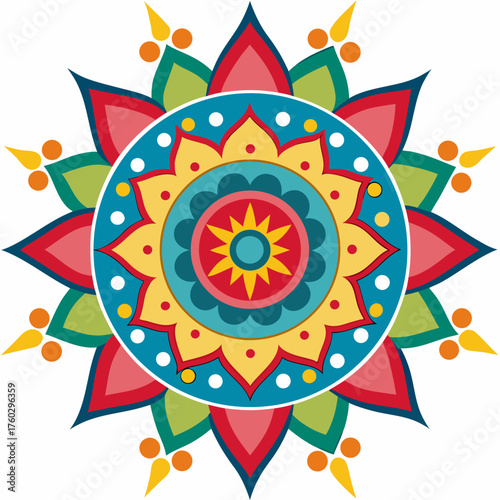 spiritual-indian-rangoli-symbol-in-multicolor-vect.svg