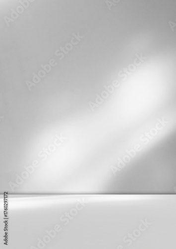 Grey wall shadow background kitchen floor white abstract studio concrete table white texture light texture mockup product marble room display plant cement minimal shelft bar leaves backdrop
