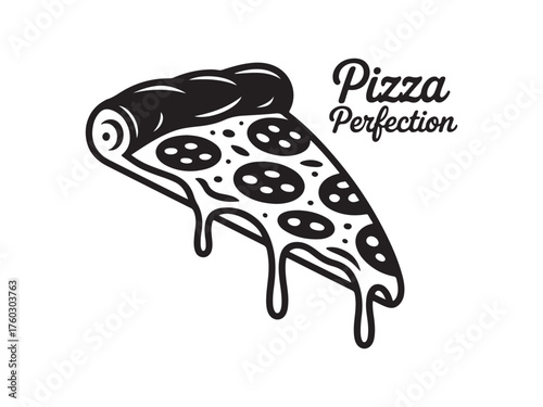 Slice of Pizza Perfection Logo Design for Pizzerias and Food Businesses
